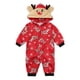thumbnail image 2 of Qarigey Family Pijamas Christmas Holiday Impreso con capucha Ropa de dormir Body de manga larga Loungewear Pijama rojo Bebé-9M, 2 of 3