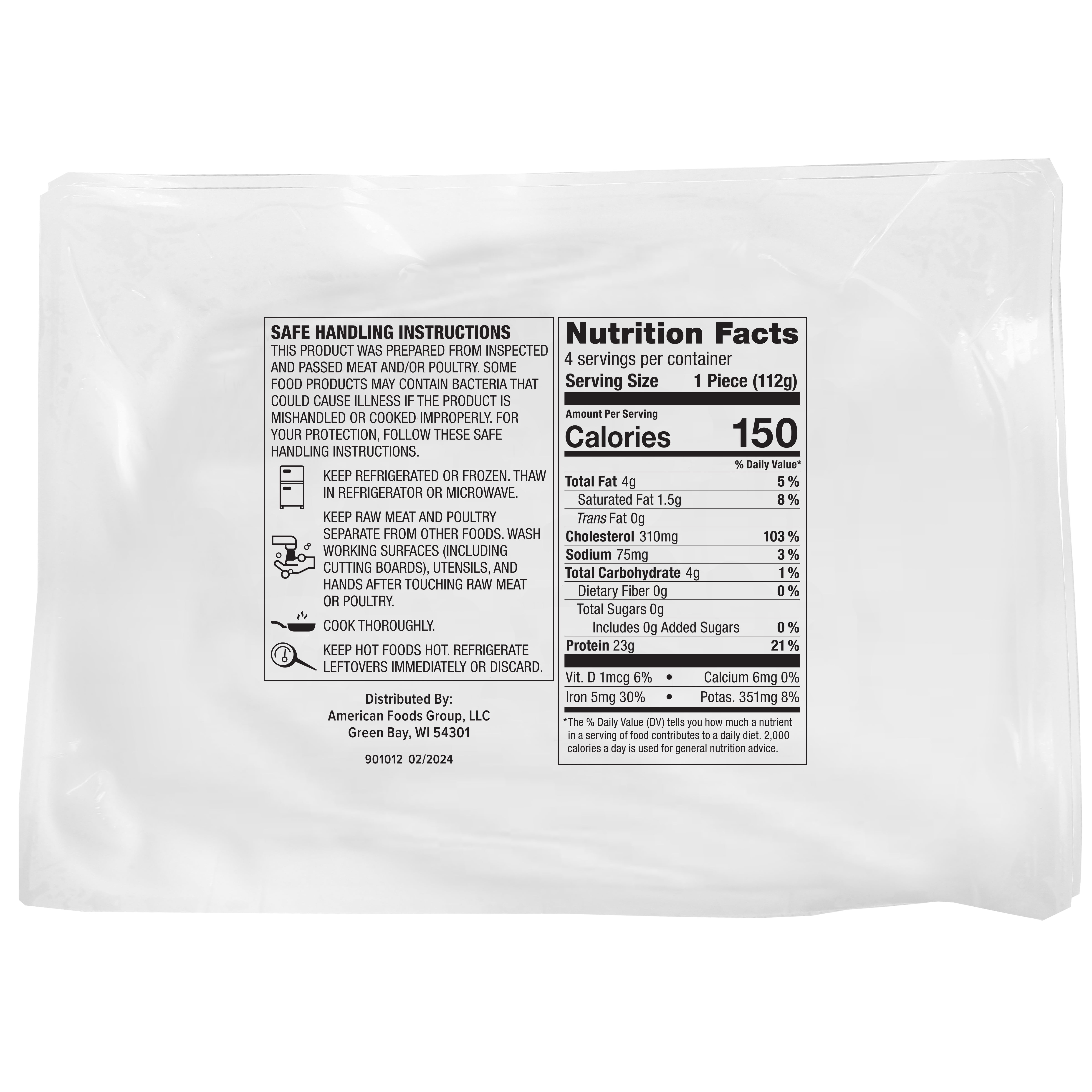 Skylark Sliced Calf Liver 4 Pieces, 16 oz