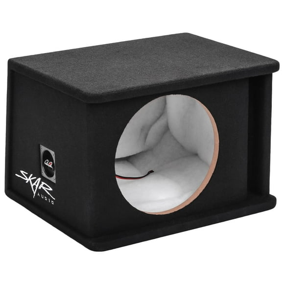 Skar Audio SK1X12V Caja para subwoofer con puerto de ajuste universal individual de 12"