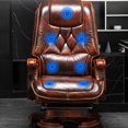 thumbnail image 4 of Leather Desk Office Chairs Massage Ergonomic Office Chairs Reading Bedroom Comfortable Modern Silla Oficina Furniture WSW30XP My Lux Decor Round, 4 of 14