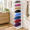 White, variant on Black 8 Tier Metal Hat Rack Stand, Holds Up To 64 Caps For Home And Retail Use