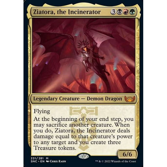 MtG Streets of New Capenna Mythic Rare Ziatora, the Incinerator ( FOIL) #231