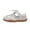 Silver, variant on Cute Platform Soft-soled Casual Shoes Low Top Lace up Walking Sneakers for Girls - Fashion Breathable and Comfortable Trainers,Color:Silver,Size:4-4.5 Years