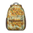 thumbnail image 1 of Boho Sunflower Aesthetic Backpack - Waterproof & Lightweight Student Bookbag with Padded Shoulder Straps, 1 of 6