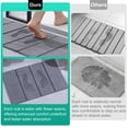 thumbnail image 4 of JOYMOOP Foldable Stone Bath Mat, 31.5” x 15.75” Non Slip Bath Mats, Super Absorbent Diatomaceous Earth Mats, Compact and Easy to Store Bath Mats for Bathroom, Dark Grey, 4 of 9