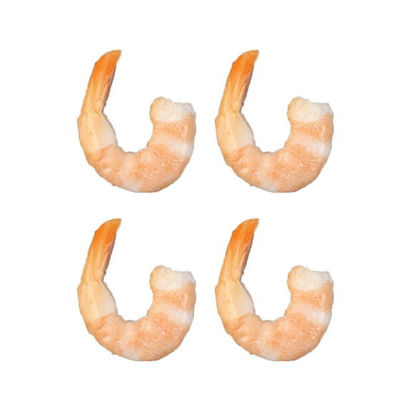 4PCS/Pack Artificial Shrimp Pvc Simulated Simulated Shrimp Shrimp Model Decorations Display Tool