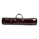 thumbnail image 3 of Bolsa de transporte para flauta, bolsa para flauta con bolsillo lateral, impermeable, de cuero PU, con asa, bolsa de transporte para flauta portátil rojo oscuro, 3 of 8