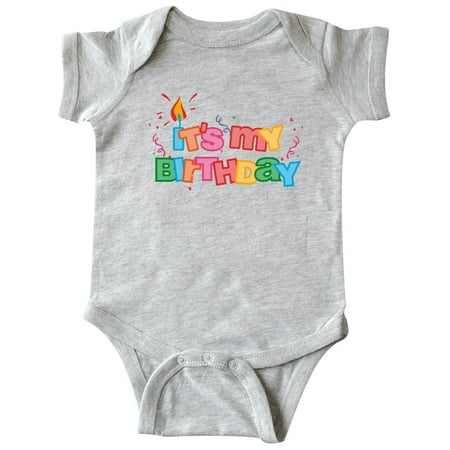 

Inktastic It s My Birthday Letters Gift Baby Boy or Baby Girl Bodysuit