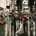 thumbnail image 2 of Benson, Pierre 12x12 Gold Ornate Wood Framed with Double Matting Museum Art Print Titled - Romance in New York, 2 of 4