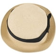 thumbnail image 3 of HEALEEP 1Pcs Sun Hat Small Women Straw Hats Beige Color Wide Brim For Summer Beach, 3 of 8