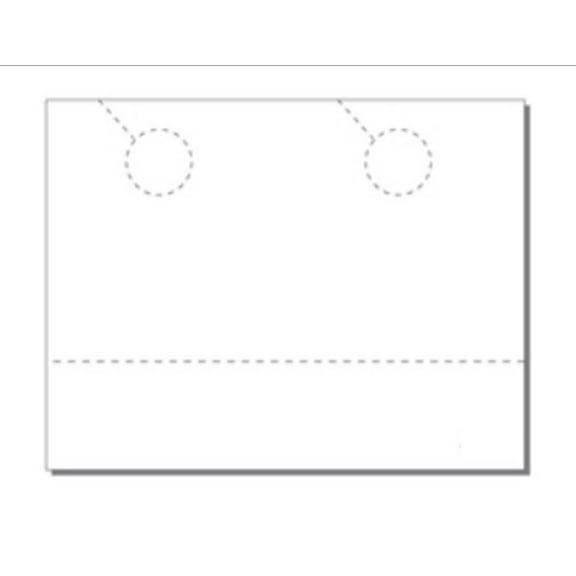 Jumbo Door Hangers, 2-UP w Perfed Coupon on 8.5"x 11" White Cover- 250 Sheets