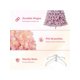 thumbnail image 4 of 9 ft pre-lit rosa artificial christmas pine tree - holiday party decoration para home & oficina con 100/250/450/800/1700 warm blanca LED lights y foldable base, easy to assemble, 4 of 8