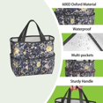 thumbnail image 4 of Garden Tool Bag,Pioneer Flower Floral Print Pattern Garden Tool Organizer,Garden Gifts,Waterproof Multi-Pocket Garden Tool Storage 11.8x5.5x11.4 Inch(Tools NOT Included), 4 of 6