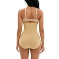 thumbnail image 3 of INSPIRE CHIC Women's Front Hook Closure Tummy Control Briefs Panties High Waist Butt Lifter Shaperwear S Beige, 3 of 5