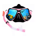thumbnail image 1 of Kit De Gafas Buceo Con Snorkel Buceo Silicona 180°ajustables Rosa Malubero Gafas De Buceo, 1 of 4