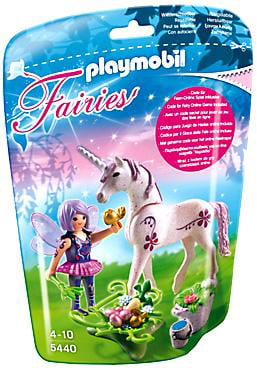 Playmobil Man  Fairy Figure with Unicorn 