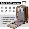 thumbnail image 2 of Joyway 3-Piece Front Opening Cover Carry-on Luggage Side Hooks TSA Lock Spinner Wheels YKK Zippers, 2 of 6