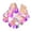 Light Pink, variant on Girls Cute Unicorn Rainbow LED Light Up Jelly Sandals, Adjustable Ankle Strap Non Slip Kids Water Beach Shoes, Step Activated Glowing Summer Outdoor Walking Sandals 4-9Y