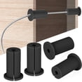 thumbnail image 1 of Yazoeia 4PCS Cable Routing Kit for Ethernet Cable, 1 Inch Rubber Wall Hole Cable Feed Through Bushings, Ethernet Cable Grommet Compatible with Cable Under 7mm (Black) CJC912-186501, 1 of 9