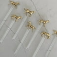 thumbnail image 5 of LHWEN Horse Drink Stirrers Party Decor Wedding Drink Marker Bar Stir Stick Reusable 7.5 Inch Elegant Design for Cocktails and Beverages Perfect for Weddings Birthday Parties Events and Receptions, 5 of 8