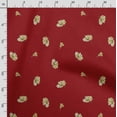 thumbnail image 3 of Soimoi Floral Print, Poly Taffeta Fabric, Decor Sewing Fabric by The Yard 56 Inch Wide, Decorative Fabric for Outdoor Upholstery, Umbrellas and Home Accents, Red, 3 of 5