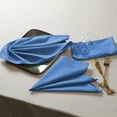 thumbnail image 3 of House of Orlo Dining Table Fabric Cotton Napkins, 12 Pack, 17"x17", Sky Blue, 3 of 6