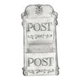 thumbnail image 3 of Tongina Wall Mount Mailbox Retro Design Wall Hanging Mail Box for Outdoor Front Door White, 3 of 8