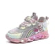 thumbnail image 2 of Zapatillas de deporte informales Led para niñas, zapatos de exterior con estampado de princesa Elsa, zapatos antideslizantes iluminados para primavera, 2 of 5