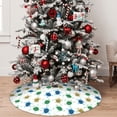 thumbnail image 5 of Lsque Cute Turtle Print Christmas Tree Skirt, Tree Skirt with Ties or Velcro, Perfect for Holiday Decorations, Halloween, and New Year-30", 5 of 7