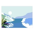 thumbnail image 7 of Abstract Non-pasted Wallpaper Wall Mural - Modern Sea & Mountains, 7 of 7