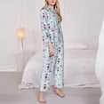 thumbnail image 2 of Bingfone Womens Pajama Sets Poodle Dog Print,Long Sleeve Loungewear Pajamas Set-Medium, 2 of 8