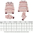 thumbnail image 2 of Christmas Family Sleepwear Set Striped Print Long Sleeve Top+Pants Sleepwear Set, 2 of 9