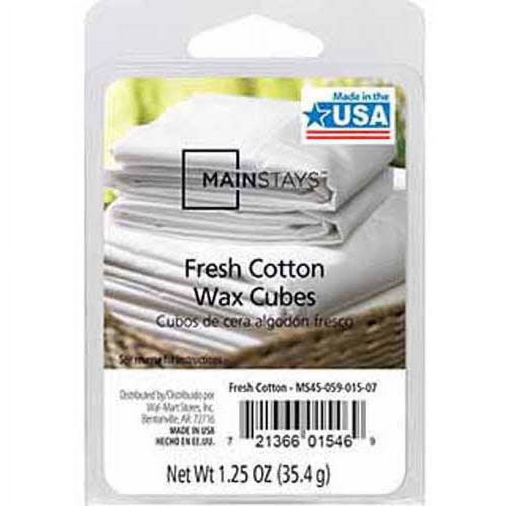 (6 pack) Mainstays 6 Cube Wax Melts, Fresh Cotton, 1.25 oz