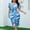 Blue, variant on oyyniis Women's Elegant V-neck Short Sleeve Dress Fashion Streetwear Print Vestidos Casual Slit Split Holiday Dresse Summer A-line Blue Maxi Dress XL