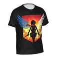 thumbnail image 3 of Attack On Titan Men's Short-Sleeve T-Shirt Summer Casual Tee Top Breathable Crewneck T-Shirt Small, 3 of 7