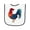 White and Navy, variant on Inktastic Year of the Rooster Baby Terry Cloth Bib