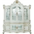 thumbnail image 2 of ACME Picardy 2-Drawer Wooden Hutch and Buffet with Glass Doors in Antique Pearl, 2 of 5