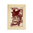 thumbnail image 1 of Chinese Phoenix Bird Animal Portrait Desktop Display Photo Frame Picture Art Painting 5x7 inch, 1 of 3