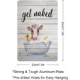 thumbnail image 2 of Metal Tin Sign 12 X 8 Inch - Rustic Cow in Bathtub - Poster Metal Plaque, Bathroom Decor For Home Toilet Restroom, 2 of 6