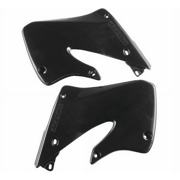 Acerbis Black Plastic Radiator Shrouds/Scoops (2071300001)