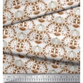 thumbnail image 2 of Soimoi Poly Georgette Fabric Floral,Fish & Deer Artistic Print Fabric by The Yard 42 Inch Wide, 2 of 3