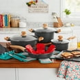 thumbnail image 2 of The Pioneer Woman Prairie Signature 14-Piece Cast Aluminum Cookware Set, Charcoal Speckle, 2 of 7