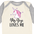 thumbnail image 4 of Inktastic My Gigi Loves Me Unicorn Girls Girls Long Sleeve Baby Bodysuit, 4 of 5