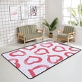thumbnail image 4 of GZHJMY Soft Rug Large Area Rugs, Sketch Pink Hearts Comfortable Indoor Carpet, Baby Play Mat for Living Room Bedroom Nursery Decor Floor Mat 63x48inch Carpet Runner, 4 of 6