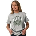thumbnail image 3 of Michigan MI Student Campus Pride Men's Graphic T Shirt Tees Brisco Brands S, 3 of 4