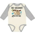 thumbnail image 3 of Inktastic My Grammy Loves Me with Sloth and Hearts Boys or Girls Long Sleeve Baby Bodysuit, 3 of 5