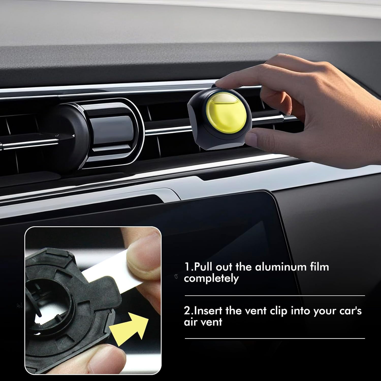 Car Air Freshener Vent Clips, 12 Pack, 6 Vanilla, 6 Lavender, Provides Long-Lasting Scent, Up to 360 Days, Car Fresheners
