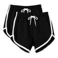 thumbnail image 2 of YgkuHd Women's Yoga Shorts 2 Packs, High Waist Tummy Control Athletic Shorts for Workout, Running, Lounge, Casual Summer Sports Shorts with Drawstring, Breathable Quick Dry Exercise Shorts for Women, 2 of 8
