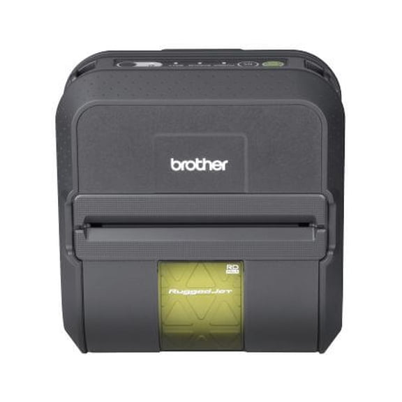Restored Brother RuggedJet RJ-4040-K Mobile 4-Inch Thermal Label Tag Receipt Printer WiFi AirPrint Bluetooth, Portable Monochrome Printing (Refurbished)