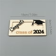 thumbnail image 2 of Graduation Wrapping Paper,Piecatle Graduation Gift Holder Class Of 2024 Graduation Cap Holder For Gift Wooden Holder Brown, 2 of 6
